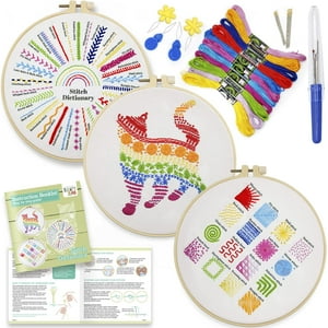 Kit De Bordado Craftiloo Para Principiantes Con 30 Puntadas Cat
