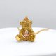 thumbnail image 4 of Collar Y Colgante Osito, Plata 925, Oro 18k, Circonitas Dorado, 4 of 9