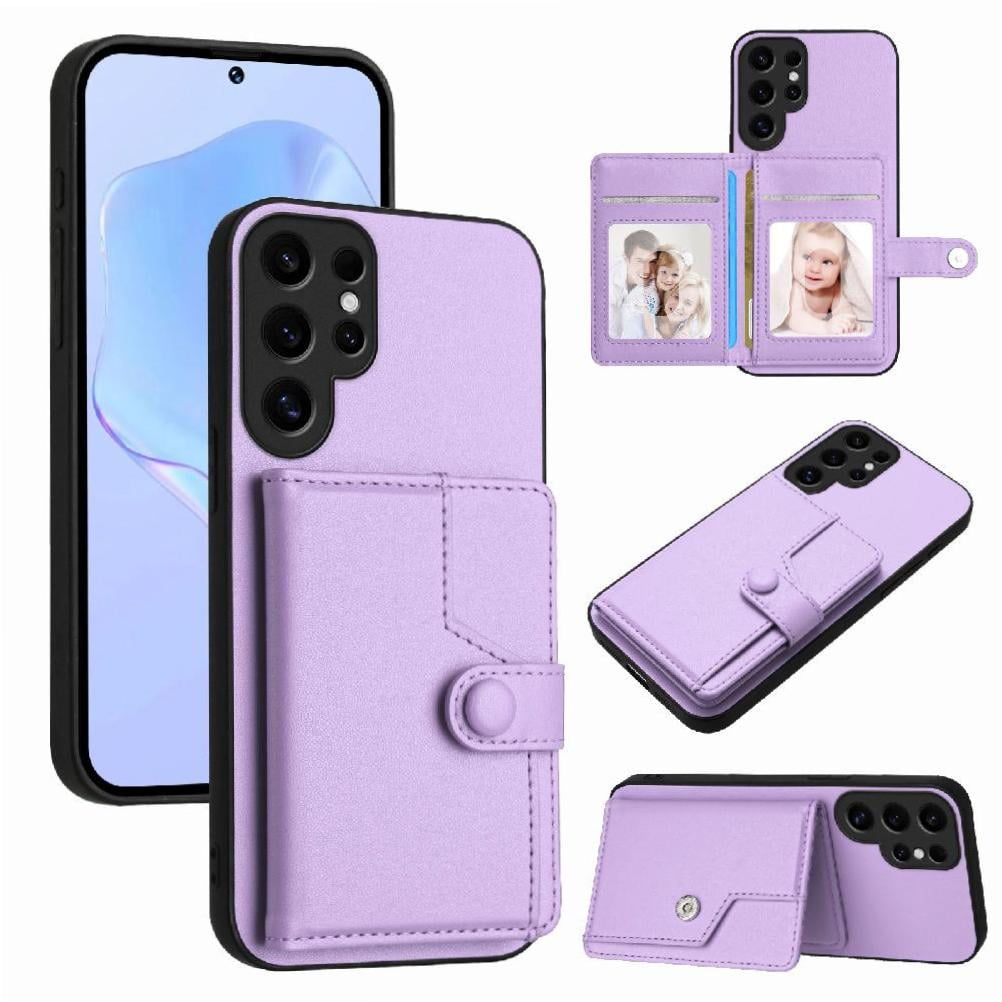 Foxdock Funda Para Samsung Galaxy S24 Ultra Con Bloqueo Rfid - Diseño Elegante Con Cierre De Botón