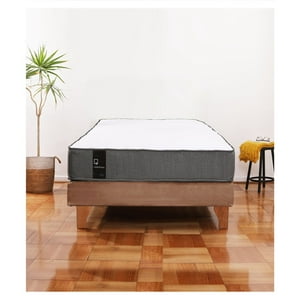 Latam Home - Cama Europea Zen Best 1.5 Plaza Tela Velvet Beige