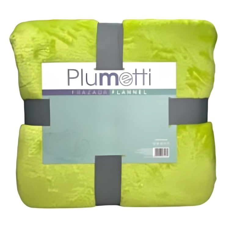 Frazada Flannel 1.5 Plazas / Verde – Plumetti