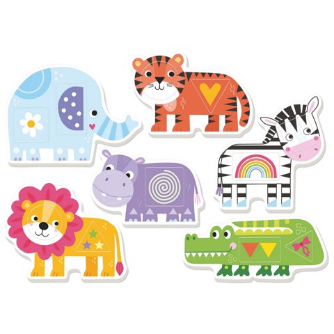 Juguete Didáctico Educa 6 Piezas Formas Y Colores