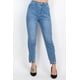 thumbnail image 1 of Jeans Mom Ccwholesalesclothings Con Puño Y Botones Denim Medio, 1 of 5