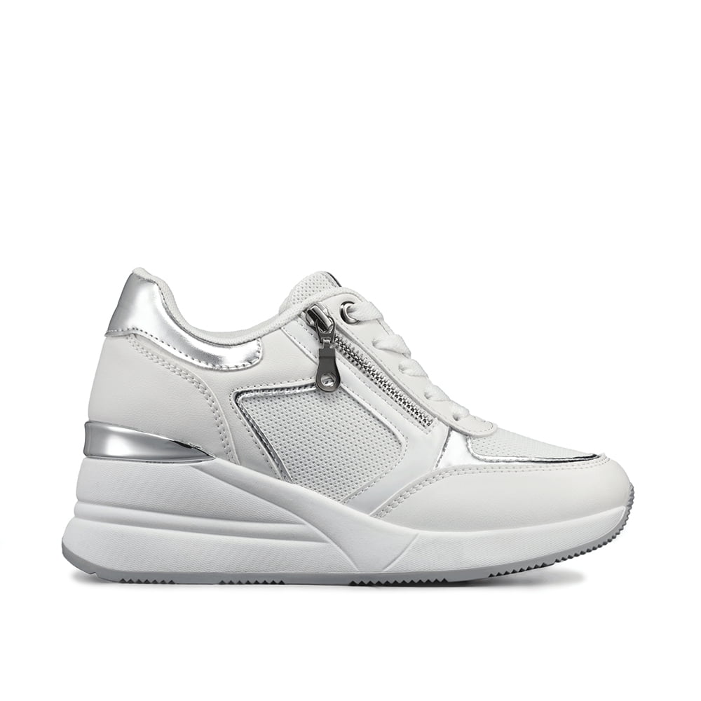 Zapatilla Deportiva Taco Cuña Malla Mujer Weide Jll60