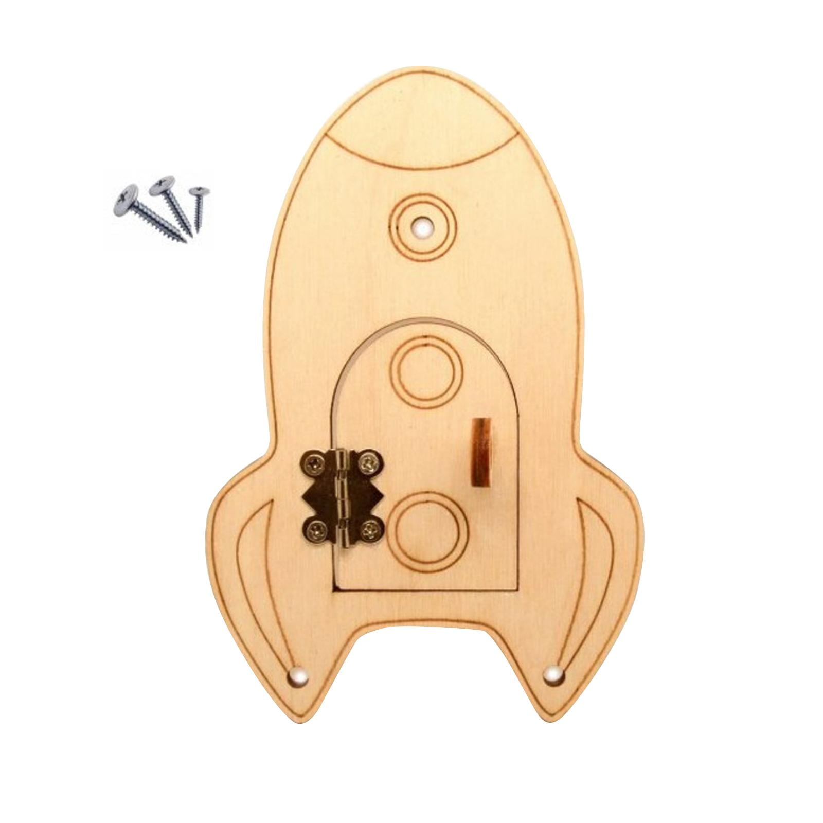 Bothyi - Kids Busy Board Accesorios De Bricolaje Juguetes Sensoriales Para Niños Pequeños Regalos De Vacaciones Rocket