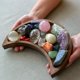 thumbnail image 3 of Bandeja expositora de cristal Curawood Crescent Moon Walnut Wood L, 3 of 8