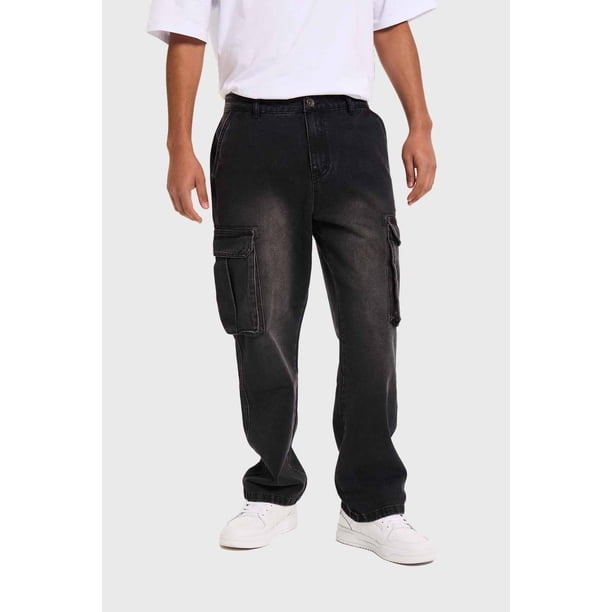 Jeans Hombre Recto Carpintero Negro
