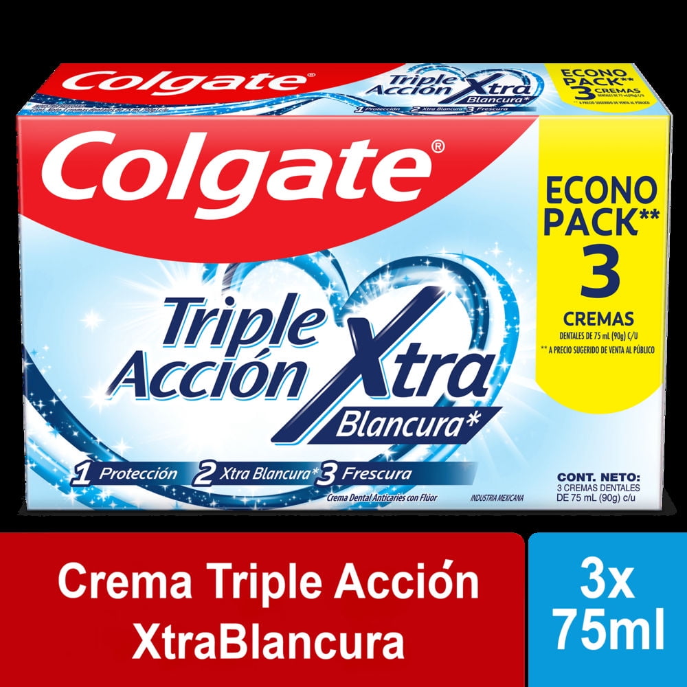 Colgate - Pasta Dental Triple Acción Extra Blanco