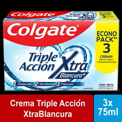 Pasta Dental Triple Acción Extra Blanco 75 Ml Colgate