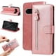 thumbnail image 5 of Funda con Cremallera para Google Pixel 8 Pro, Carcasa Cartera de Cuero PU con Soporte y Tarjetero, 5 of 6