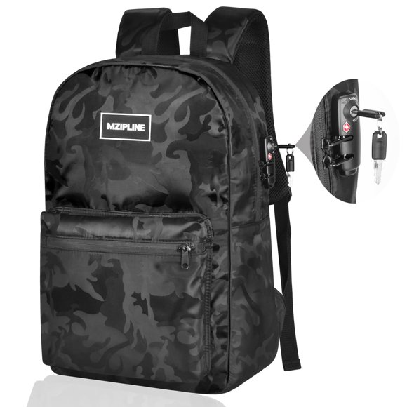 Mochila MZIPLINE de fibra de carbono activada resistente al agua