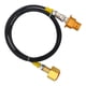 thumbnail image 3 of Adaptador de CO2 Conector rápido 1,5 M, Conector directo, Manguera adaptadora de recarga de cilindro de CO2 de aleación de aluminio de tubo negro fino oro, 3 of 5