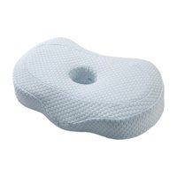 Magideal - Almohada Cómoda Para Los Oídos, Protector De Protección Suave, Soporte Para La Cabeza Del Cuello, Diseño Hueco, Almohada Para Perforar Las Orejas Para Tenceles Azul