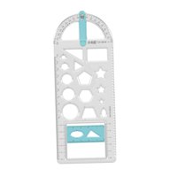 Magideal - Regla Geométrica, Reglas De Dibujo Para Manualidades, Plantillas De Dibujo De Papelería Transparentes, Medición 223 Cm X 87 Cm