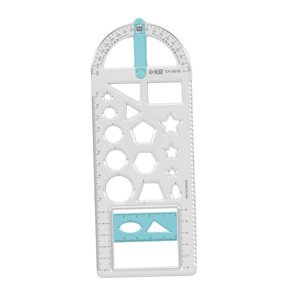 Magideal - Regla Geométrica, Reglas De Dibujo Para Manualidades, Plantillas De Dibujo De Papelería Transparentes, Medición 223 Cm X 87 Cm
