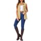 thumbnail image 2 of INSPIRE CHIC Chaleco de Mezclilla sin Mangas para Mujer con Botones, Largo Medio, Casual, Color Caqui, Talla S, 2 of 6