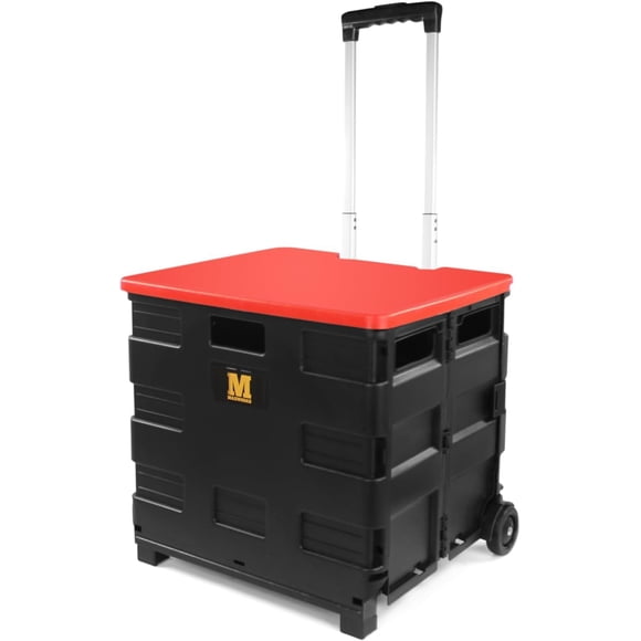 Dolly Cart MaxWorks 50830, plegable, negro, para profesores