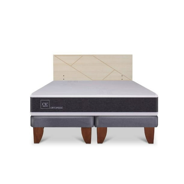 Cama Europea Europea Ortopedic 2P Bd Respaldo Villarrica 2 Plaza Base Dividida