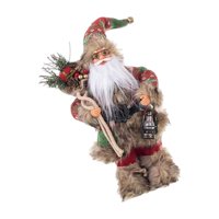 Magideal - Decoración De Papá Noel Figura De Papá Noel Muñeca Coleccionable Decoración De Papá Noel Estatua Decorativa Decoración De Escritorio De Navidad Figura 30 Centímetros