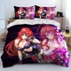 thumbnail image 1 of Sexy Girl High School DxD Bedding Set Duvet Cover Bed Set Quilt Cover Pillowcase Comforter Boys Adult Bed Sheets, 1 of 5
