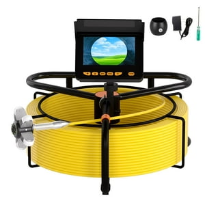 Cámara De Alcantarillado Jqkjcam De 10 M/32,8 Pies A Prueba De Agua Con 16 Gb Y Luz