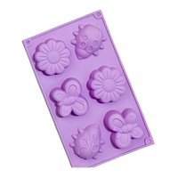 Genérico - Molde De Silicona Moldes Silicona Mariposa Flor Mariquita