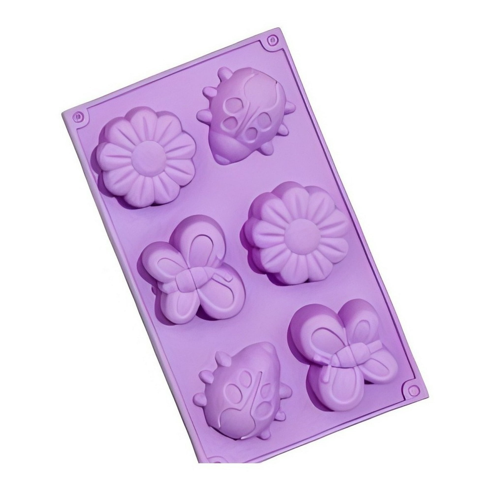 Genérico - Molde De Silicona Moldes Silicona Mariposa Flor Mariquita