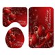 thumbnail image 5 of 3 X Juego De Alfombras De Baño Navideñas Alfombrilla De Baño Antideslizante Cubierta De Tapa De Inodoro Bola, 5 of 5