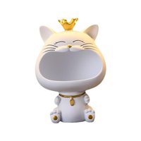 Magideal - Estatuilla De Gato Nórdico, Organizador De Clasificación De Artículos Diversos, Caja De Almacenamiento De Estatua De Escultura Para Decoraciones De Do