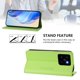thumbnail image 3 of Funda Billetera con Soporte para Xiaomi 14 Pro Bloqueo RFID Plegable Verde claro, 3 of 6