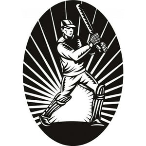 Rienda Libre Graphics - Decomural Cricket Batsman Frame Sports Ws-18683