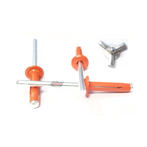 Remaches Pop Edge Performance 4,8 mm Naranja de Triple Pliegue