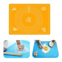 Genérico - Lámina Silicona Amasar Bizcocho Pizza Pan Fondant 50X40 Cm