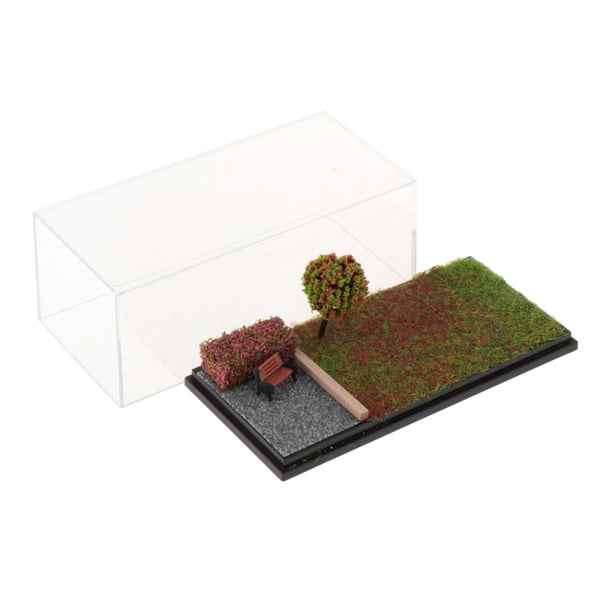 Vitrina De Coche Fundido A Presión A Escala 1/64, Escena De Estacionamiento Para Figuras De Acción, Escena De Primavera De Coche De Aleación