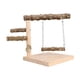 thumbnail image 3 of Soporte para juegos de loros para mascotas, parque infantil para pájaros, centro de actividades para cacatúas, soporte de entrenamiento para pájaros, rama de madera, 3 of 5