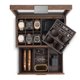 thumbnail image 3 of Caja de joyería Glenor de fibra de carbono marrón – Estuche para relojes, gemelos y gafas de sol, 3 of 6