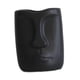 thumbnail image 1 of Jarrón De Cerámica Con Rostro Humano, Práctica Decoración Del Hogar Para Gabinete, Sala De Estar, Dormitorio, 10cmx13cm, Negro, 1 of 5