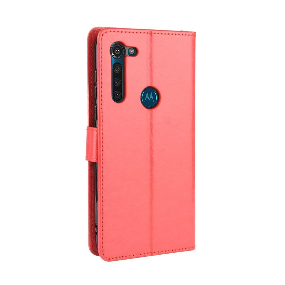 Foxdock - Funda Tipo Libro Para Motorola Moto G8 Power, Cartera Todo‑en‑uno, Funda Multifuncional Con Tarjetero Y Correa De Muñeca Desmontable