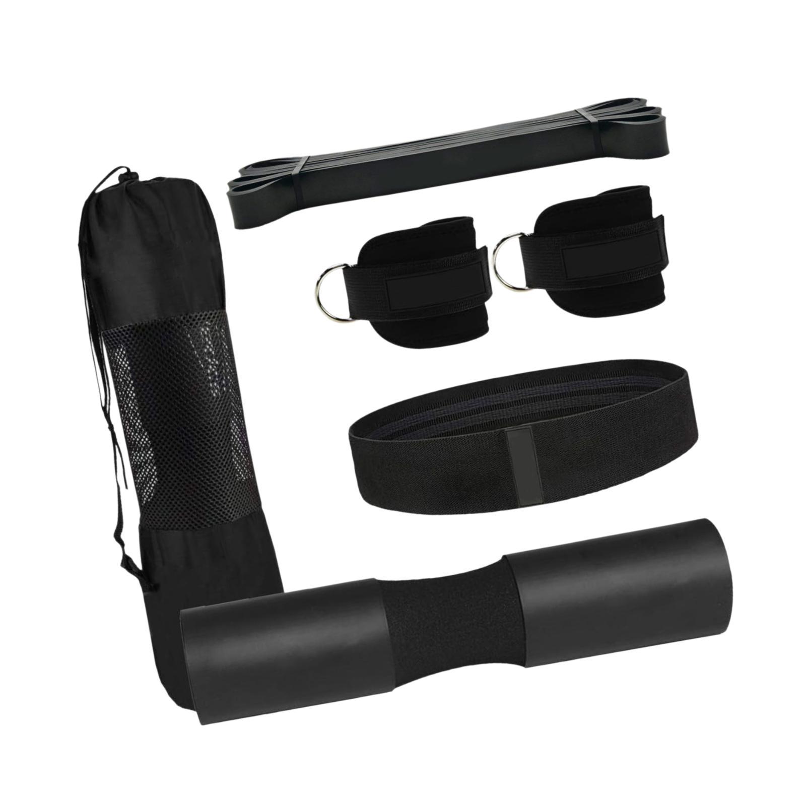 Magideal - Almohadilla Para Sentadillas Acolchado Para Barra De Pesas Protector Cervical Y Soporte Para Cuello Con Diseño Ergonómico Curvo Adecuado Para Empuje Negro