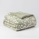 thumbnail image 3 of Cobertor Jacquard 2P Hojas Verde, 3 of 3
