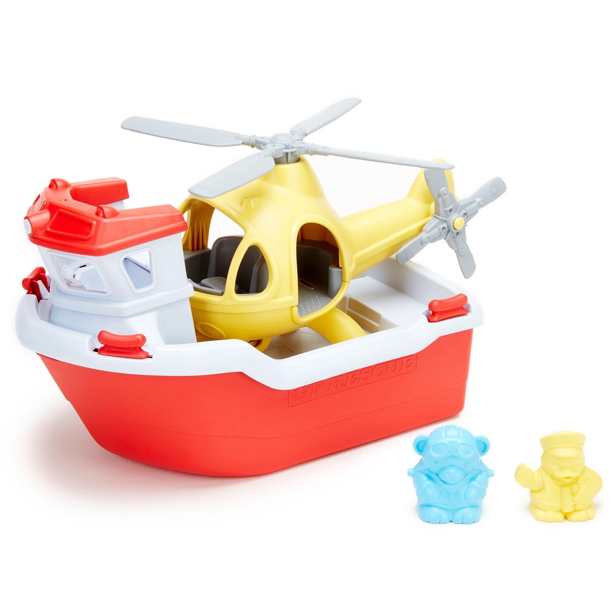 Green Toys - Juguetes Verdes Para Botes De Rescate Y Helicópteros Sin Bpa Ni Ftalatos