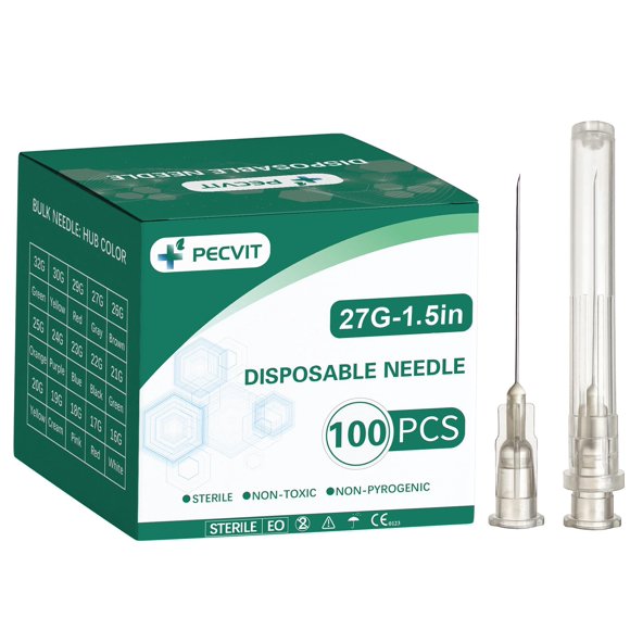 Agujas Garfily 27G 3,8 cm Luer Lock – Pack de 100
