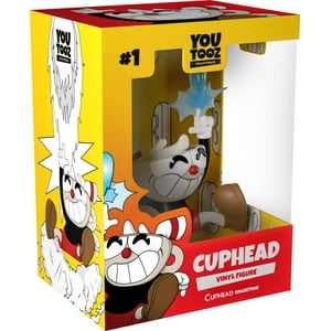 Figura De Vinilo Youtooz Cuphead De 4,5 Pulgadas Con Embalaje Para Más De 15 Años