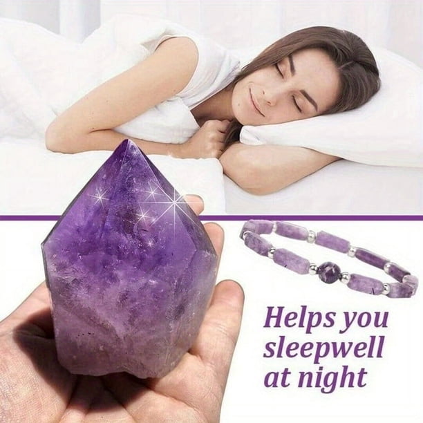 Amethyst Body-Purifying Bracelets for Yoga, Stress Relief, and Weight Loss - Natural and Healing for Men and Women