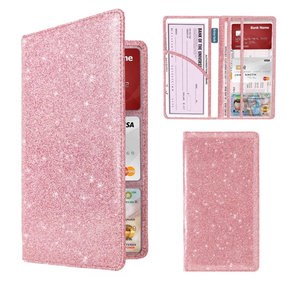 Cartera Dalueery.H 24 cm Rosa de 6 Bolsillos