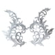 thumbnail image 5 of 2 Uds Apliques De Flores De Encaje Coser Adornos De Encaje Para Ropa Vestido De Noche Jeans Blanco, 5 of 5