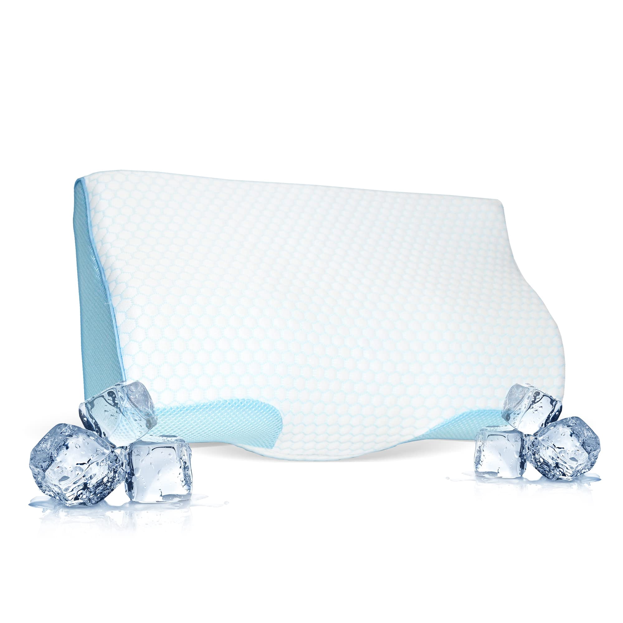 Funda De Almohada Derila Cooling For Memory Foam, Color Blanco