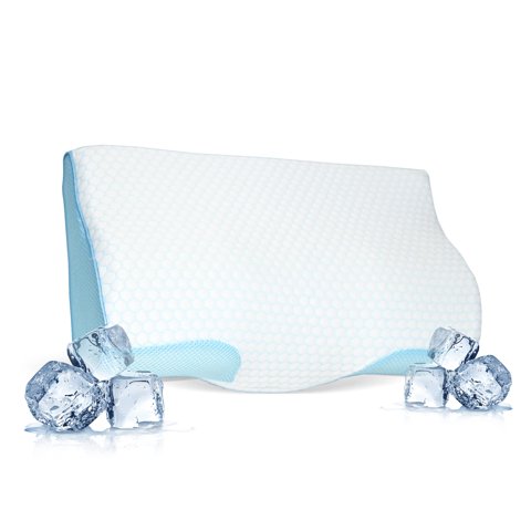 Funda De Almohada Derila Cooling For Memory Foam, Color Blanco
