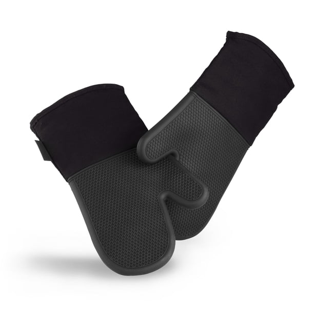 Juego de guantes de cocina HexClad de silicona resistentes al calor, 500 °F, paquete de 2