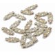 thumbnail image 4 of 20 Piezas De Diamantes De Imitación Transparentes, 2 Agujeros, Plateado, Barra Espaciadora, Cuentas De Aleación, 4 of 4
